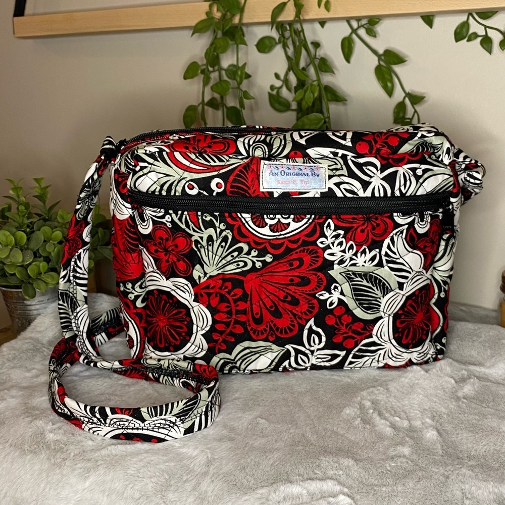 Muliticolor Floral Print Shoulder Purse-100% Durable Cotton